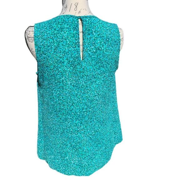 Michael Kors‎ -218 sleeveless teal blouse Extra Small - Picture 3 of 6